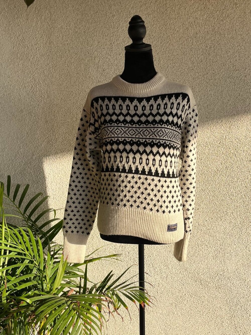Black and Light Grey Holiday Sweater